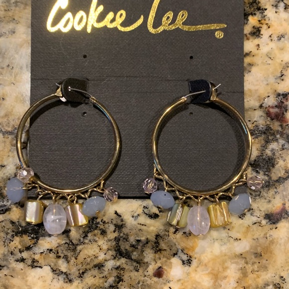 Cookie Lee Hoop Earrings NWT - Picture 3 of 4